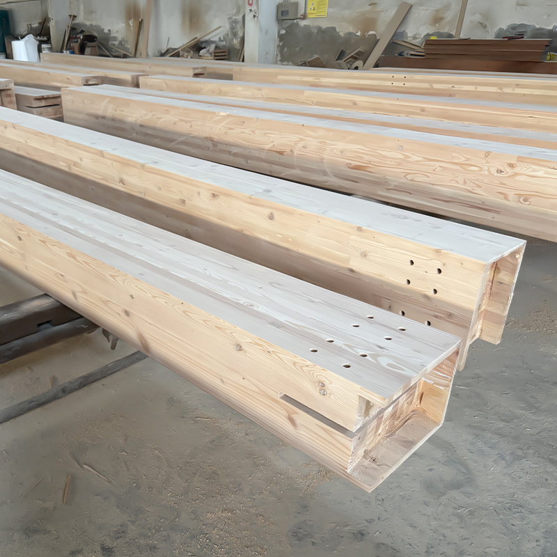 Douglas Fir Glulam Beam at Post Douglas Fir Glulam Beam at Post
