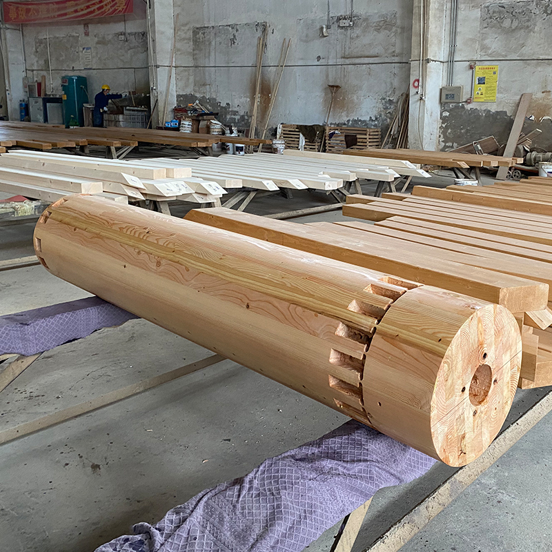 Douglas Fir Round Glulam Column