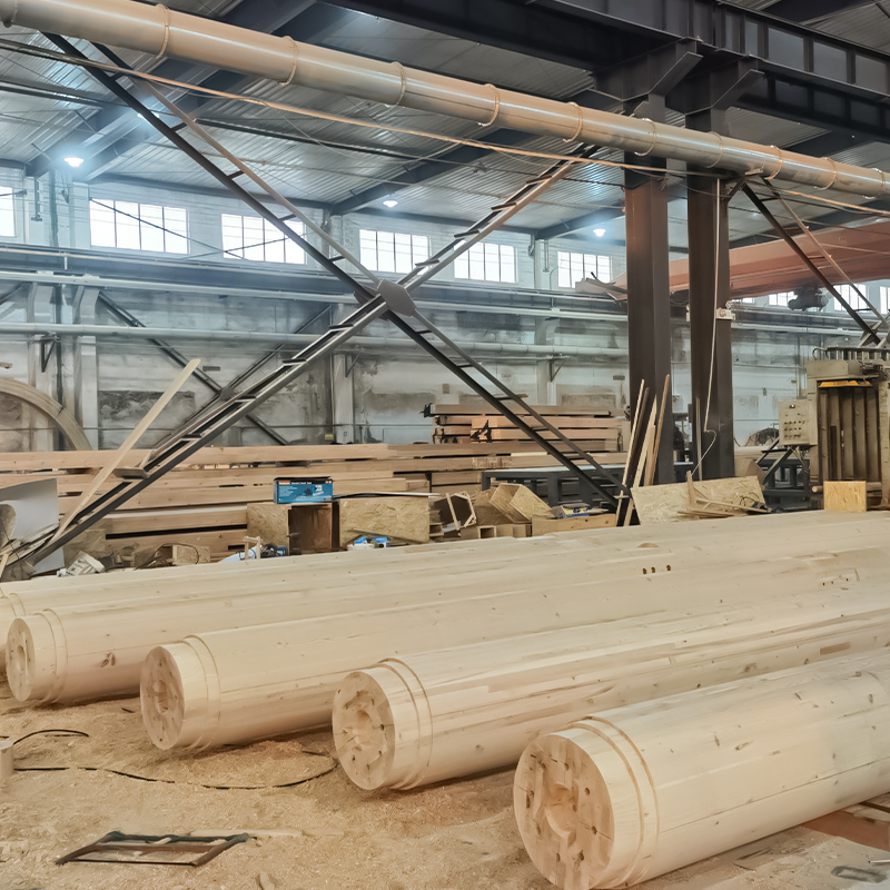 Douglas Fir Round Glulam Column