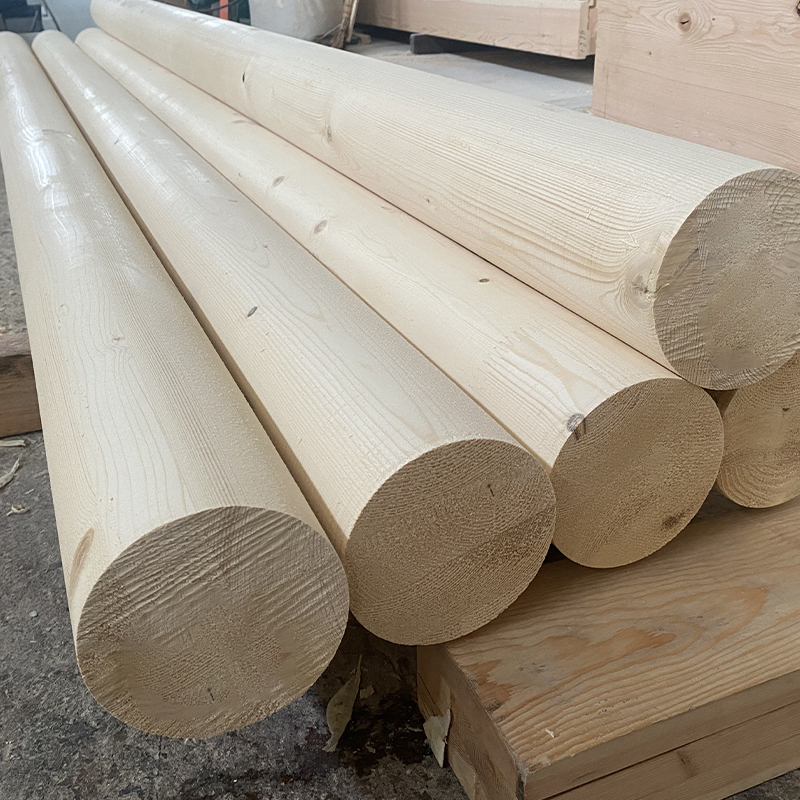 Spruce Glulam Beam at Post