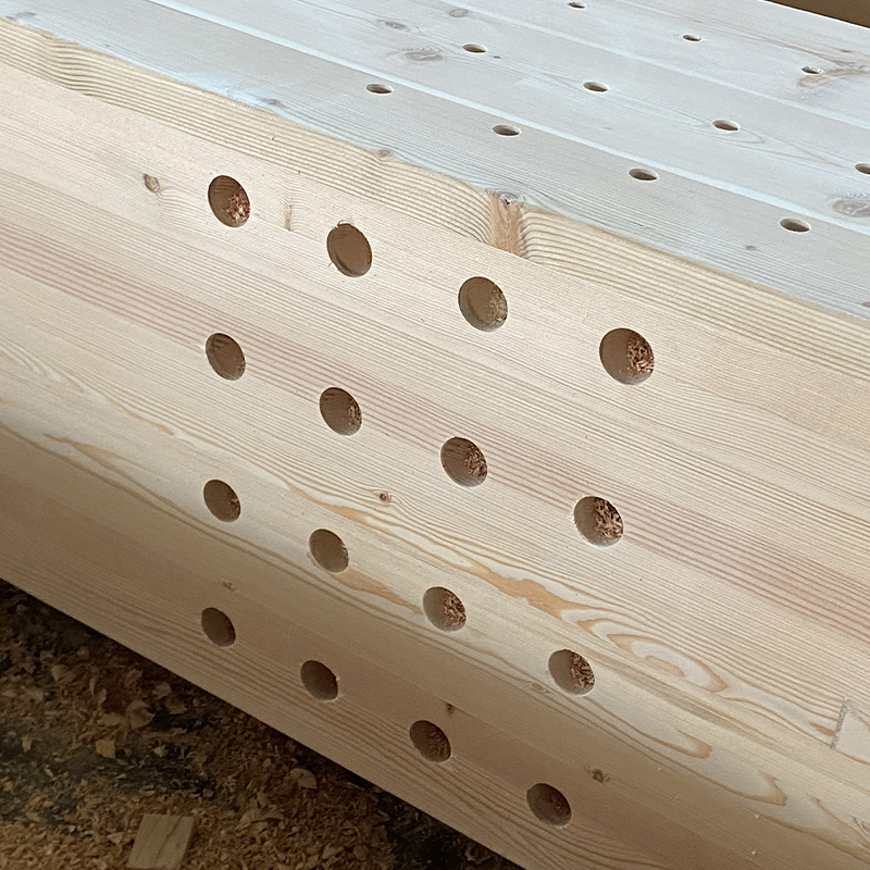 Douglas Fir Glulam Beam at Post Douglas Fir Glulam Beam at Post