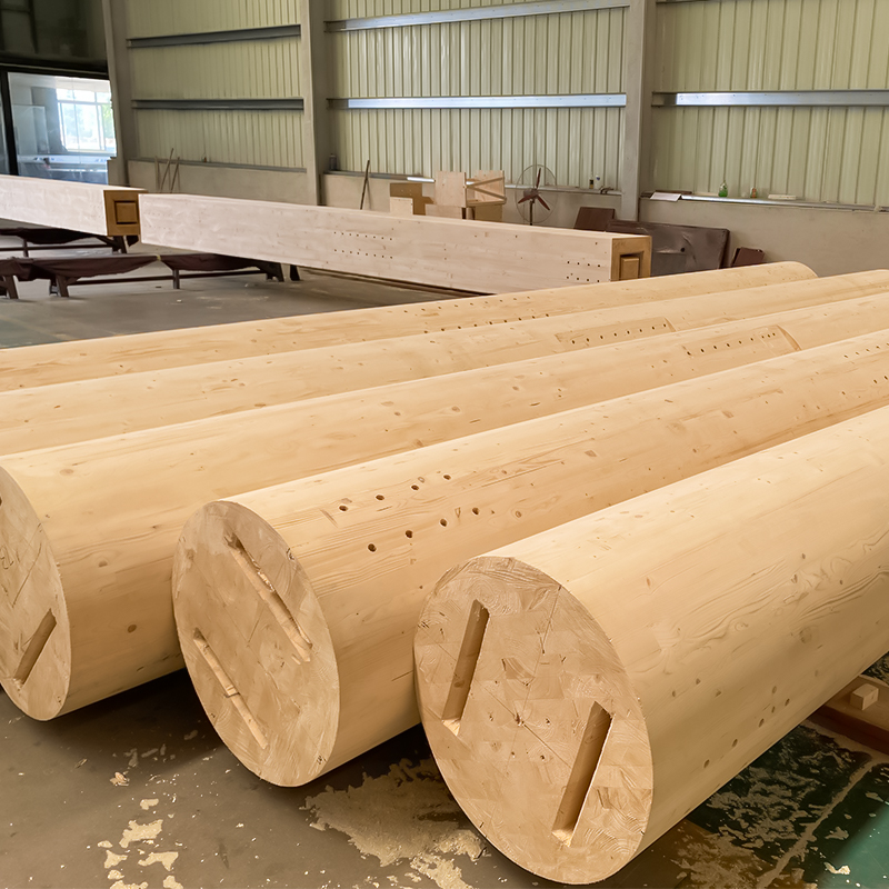 Douglas Fir Round Glulam Column