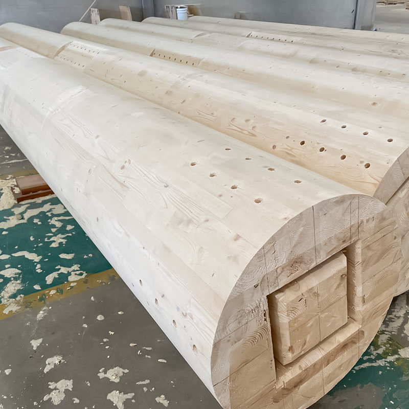 Douglas Fir Round Glulam Column
