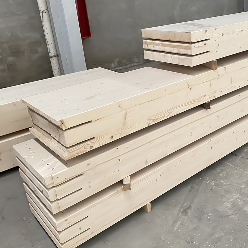 Pine Glulam Beam at Post