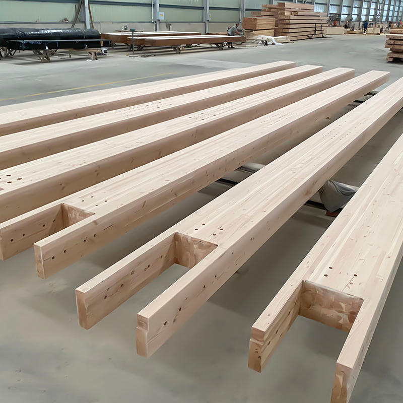 Douglas Fir Glulam Beam at Post