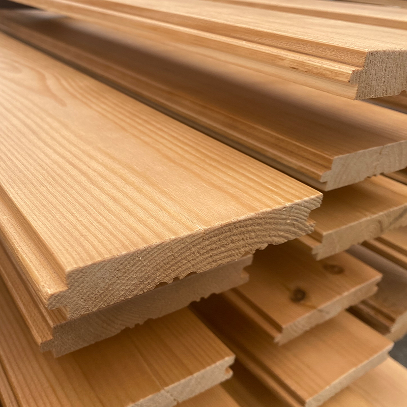 Panglabas na Pine Wood Wall Cladding Panglabas na Pine Wood Wall Cladding