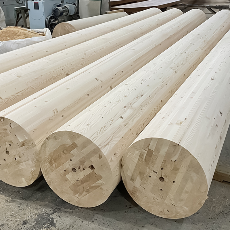 Douglas Fir Round Glulam Column